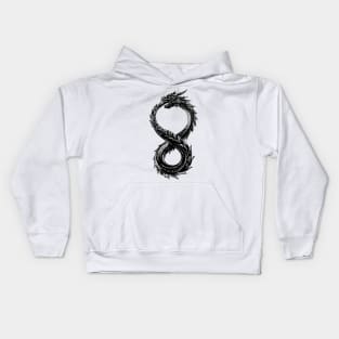 dragon ouroboros Kids Hoodie